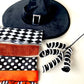 DIY Witch Hat Kit | Black, Orange, Harlequin - Designer DIY