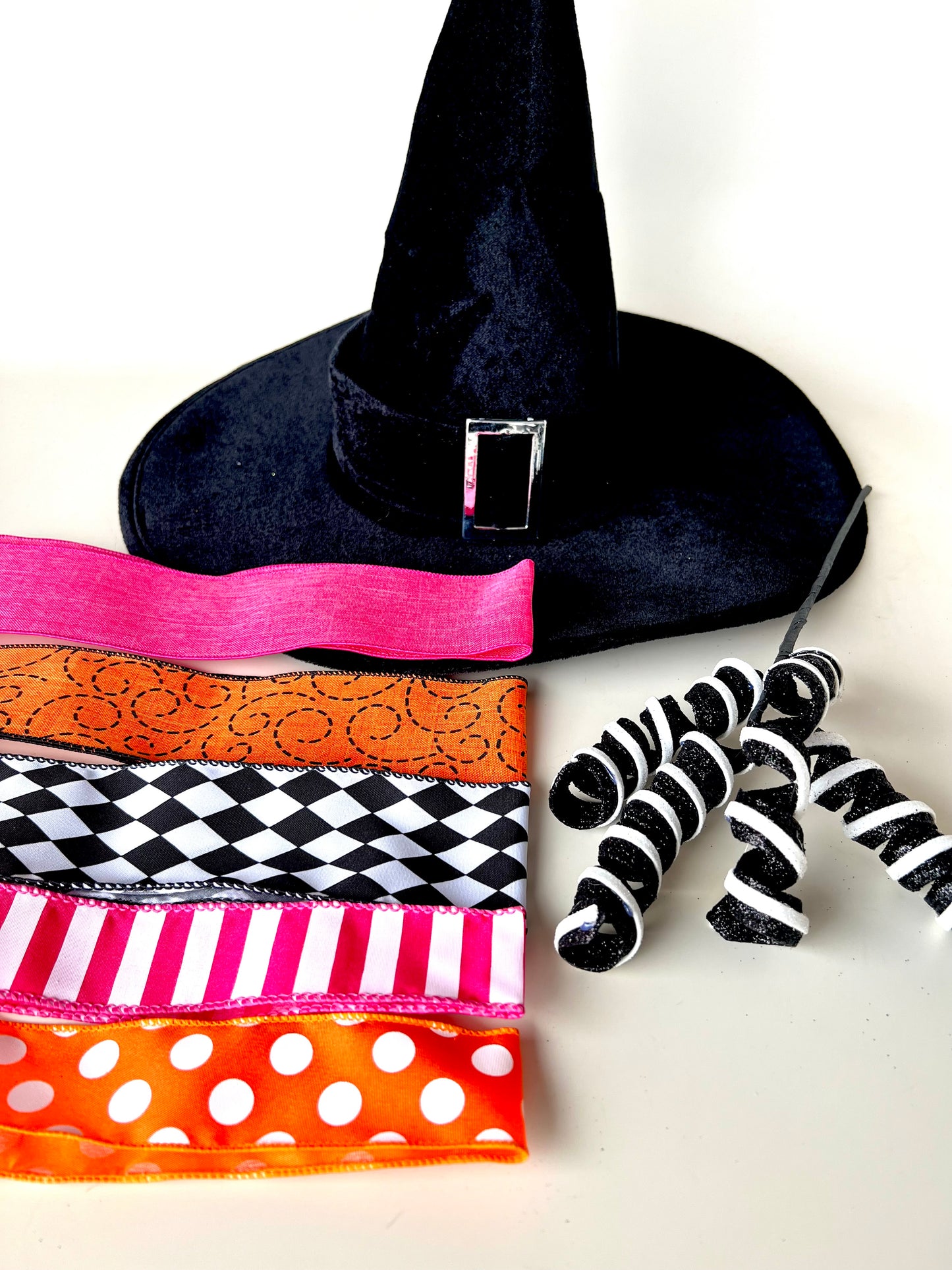 DIY Witch Hat Kit | Pink, Orange, Black - Designer DIY