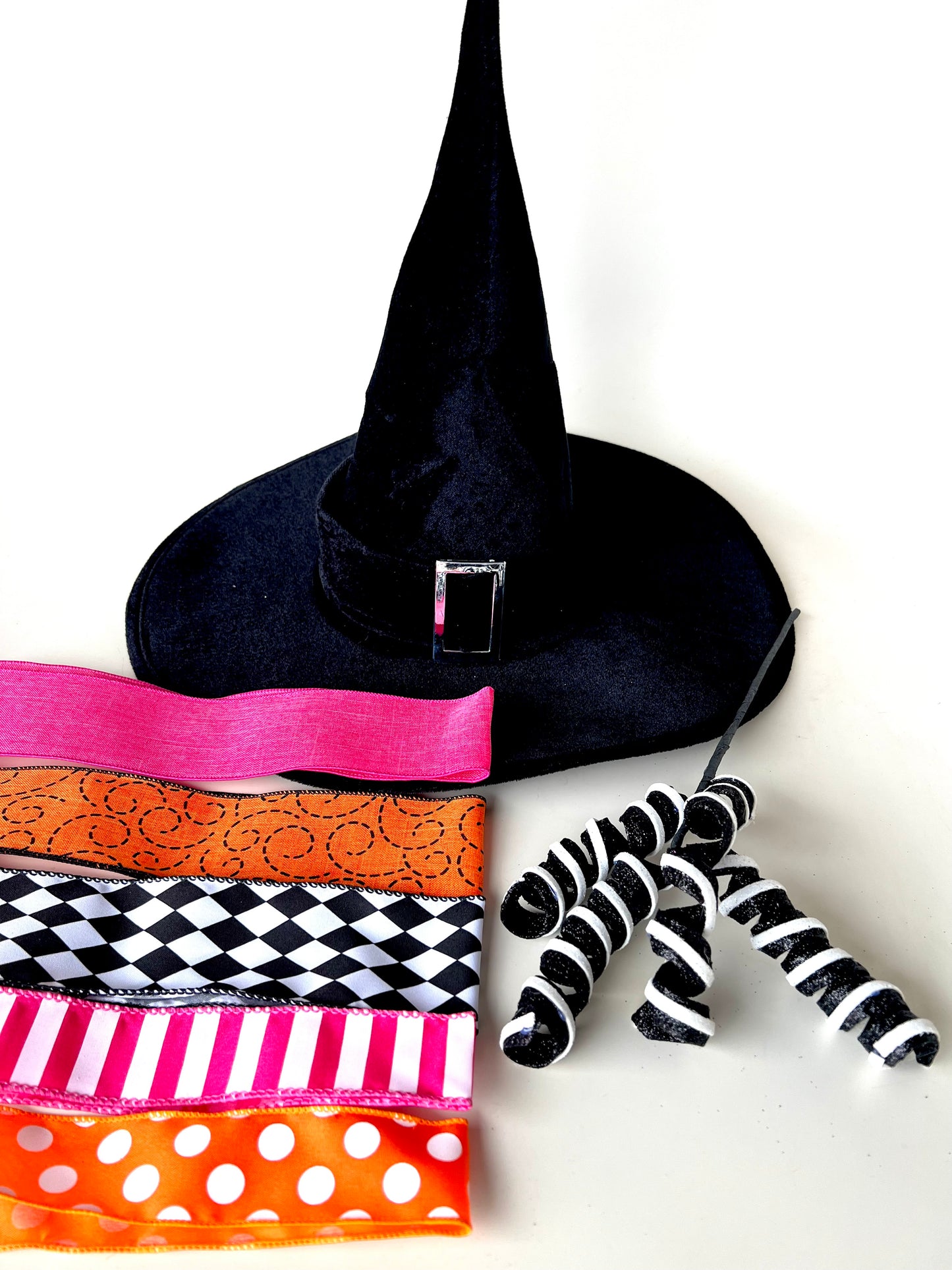 DIY Witch Hat Kit | Pink, Orange, Black - Designer DIY