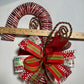 Candy Cane Door Hanger | Red & White Stripe - Designer DIY