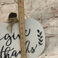 Give Thanks | White Pumpkin Sign - Designer DIY