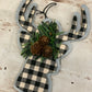 Buffalo Check Deer Ornament