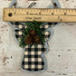 Buffalo Check Deer Ornament
