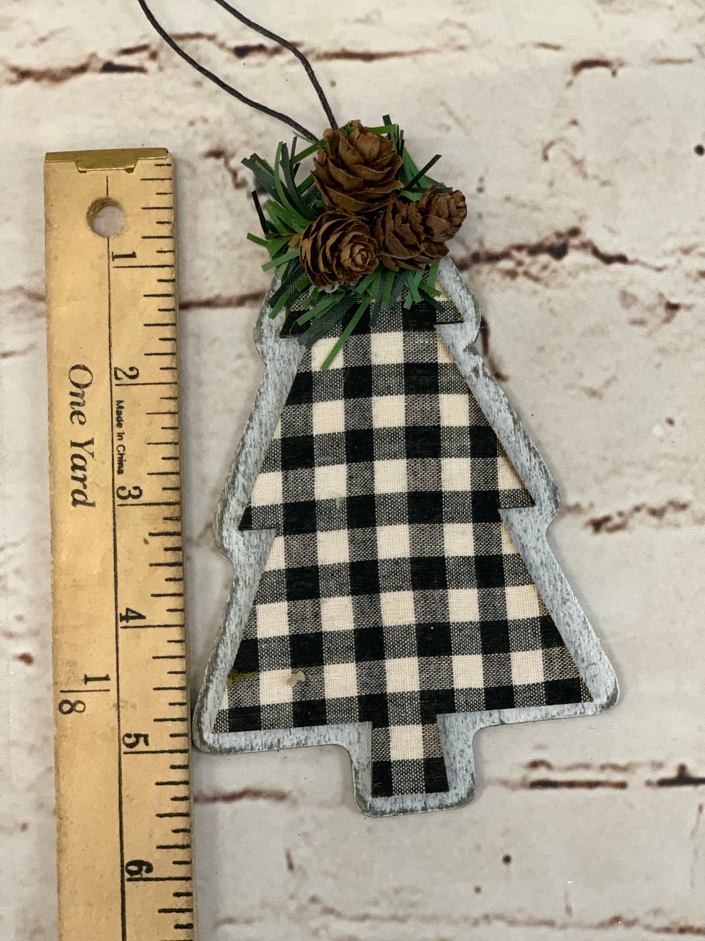 Buffalo Check Christmas Tree Ornament