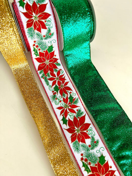 Ribbon Collection | Christmas Poinsettia