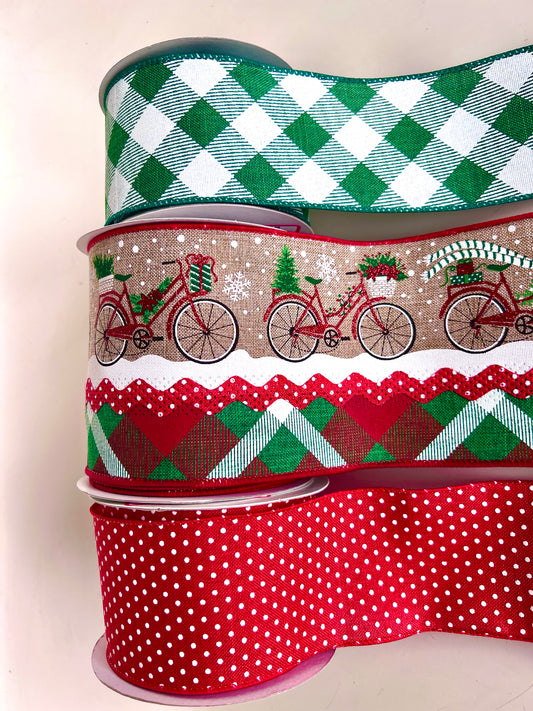Ribbon Collection | Winter Bicycle - Designer DIY