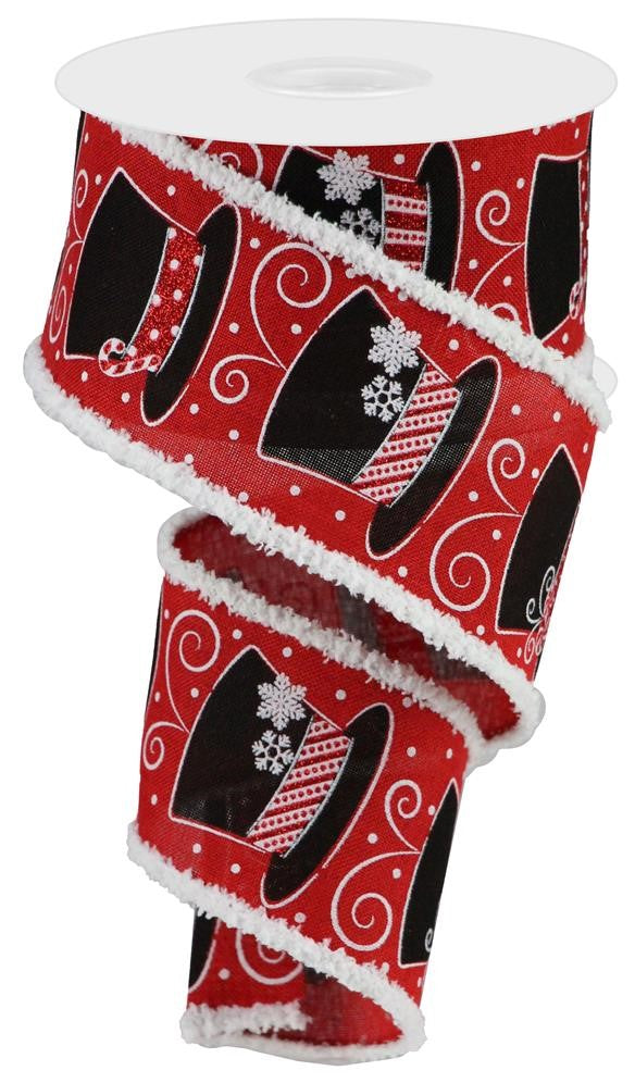 2.5" Snowman Top Hat Ribbon - Designer DIY