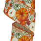 2.5" Fall Pumpkin Ribbon | Sage & Orange