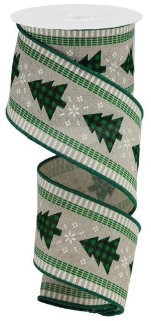 2.5" Christmas Tree Ribbon - Designer DIY