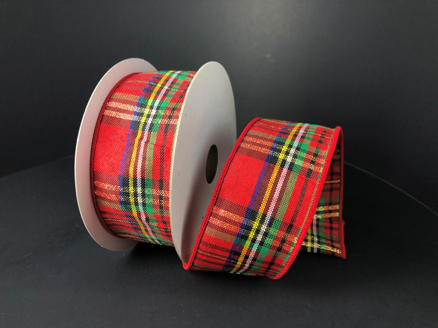 1.5" Christmas Tartan Plaid Ribbon - Designer DIY