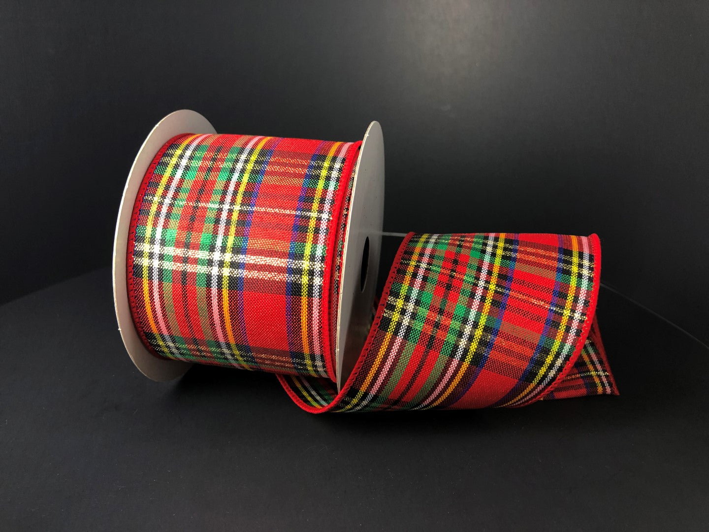 2.5" Christmas Tartan Plaid Ribbon - Designer DIY