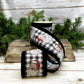 4" Santa Check DESIGNER Ribbon - Designer DIY