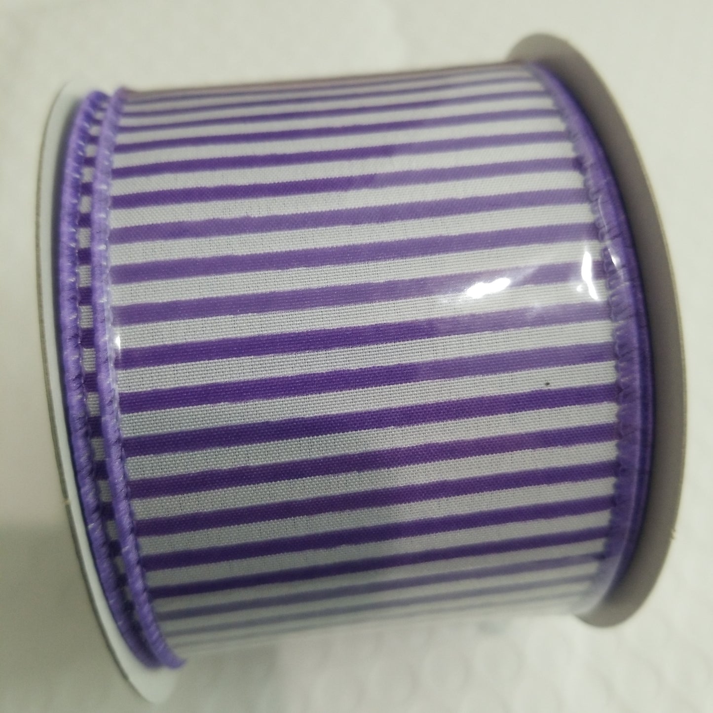 2.5" Light Purple & White Thin Stripe Ribbon - Designer DIY