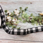 1.5” Black & White Buffalo Check Ribbon - 50 yards - Designer DIY