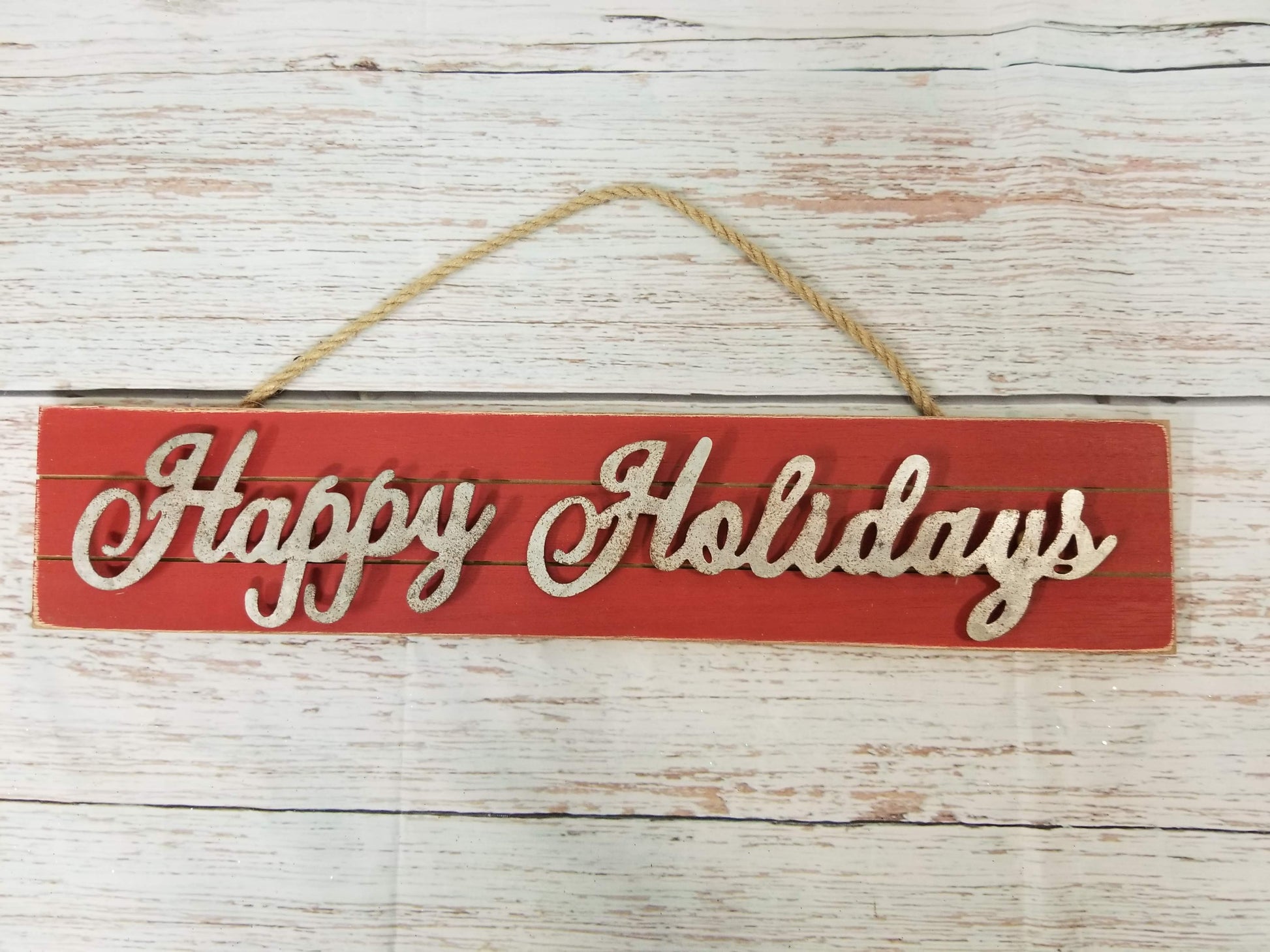 Happy Holidays Rustic Sign - Designer DIY