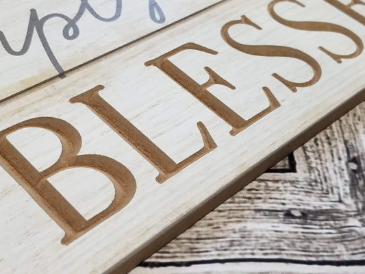 Simply Blessed Wood Sign - Designer DIY