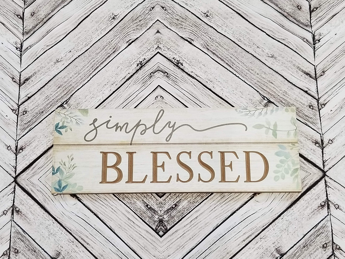 Simply Blessed Wood Sign - Designer DIY
