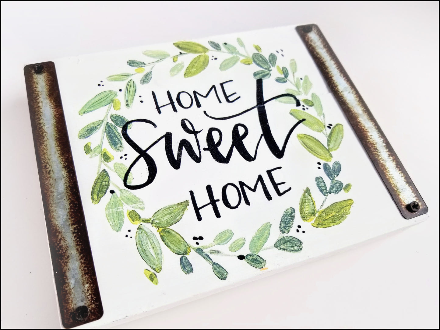 Home Sweet Home Painted Wood Sign - Designer DIY