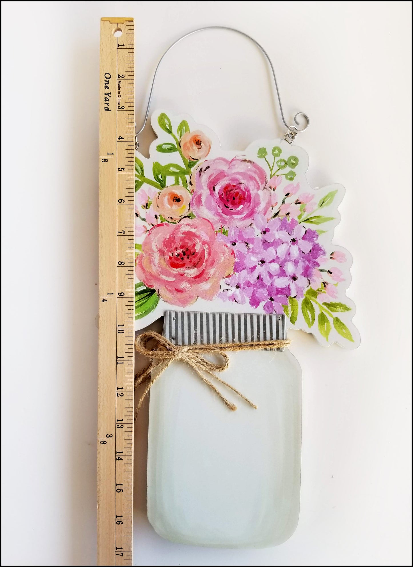 Reversible Mason Jar Sign, Love Blooms Here Sign - Designer DIY