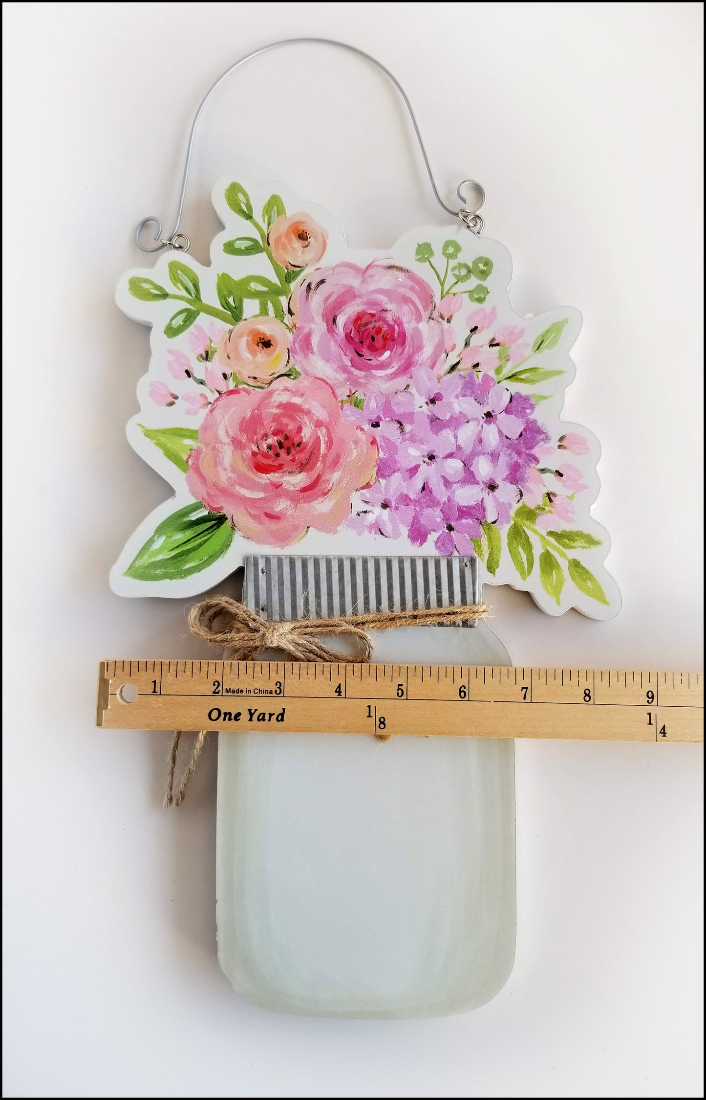 Reversible Mason Jar Sign, Love Blooms Here Sign - Designer DIY