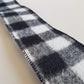 2.5" Black and White Buffalo Plaid Check Ribbon - 10 yards - Designer DIY
