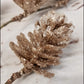 Glitter Pine Cone Pick | Champagne Gold - Designer DIY