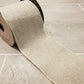 4" Natural Glitter Linen DESIGNER Ribbon - Designer DIY