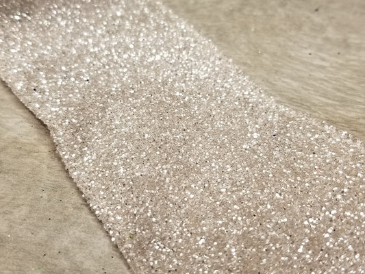 2.5" Taupe Frosted Glitter DESIGNER Ribbon - Designer DIY