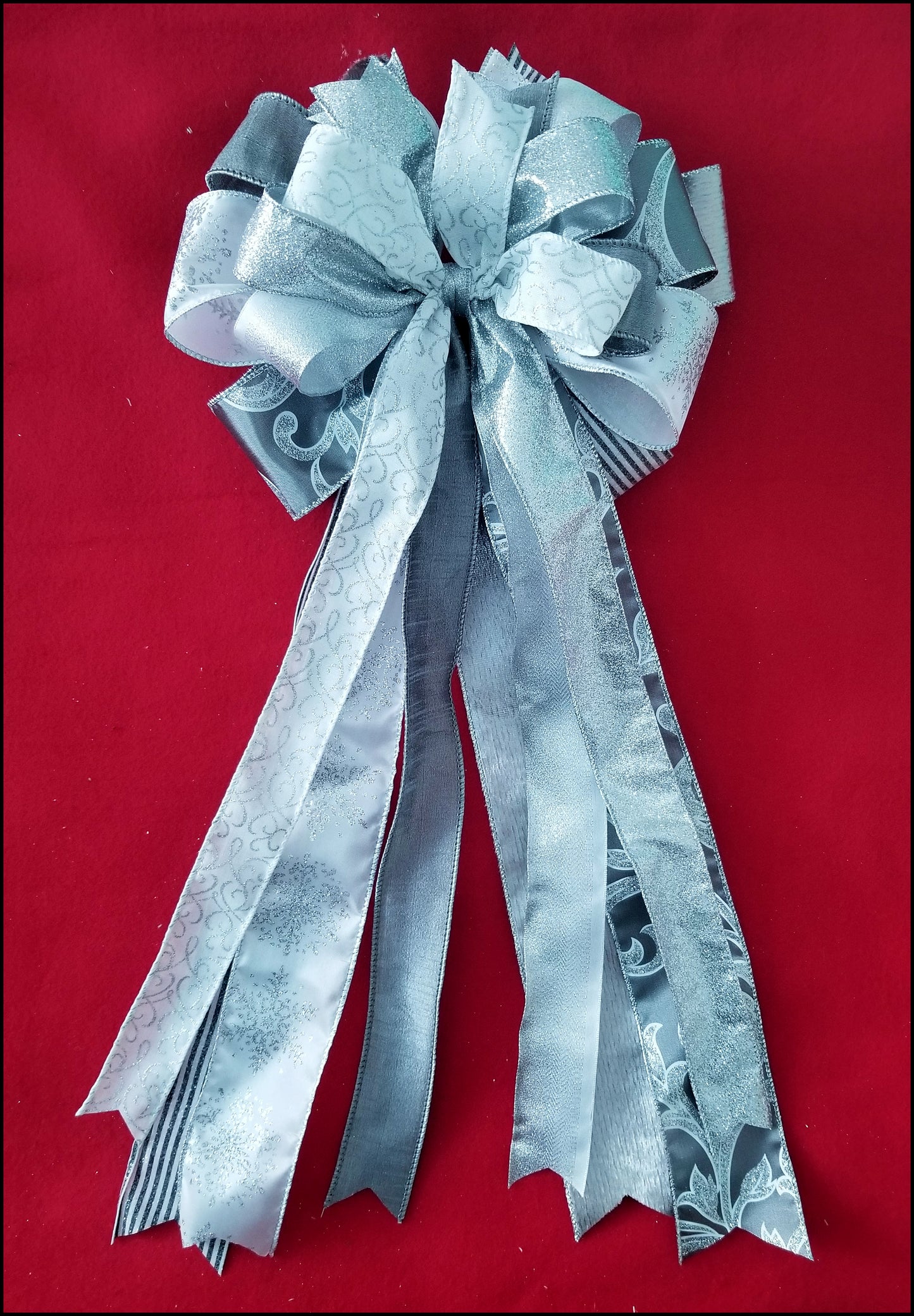 Snowflake Handmade Bow - Designer DIY