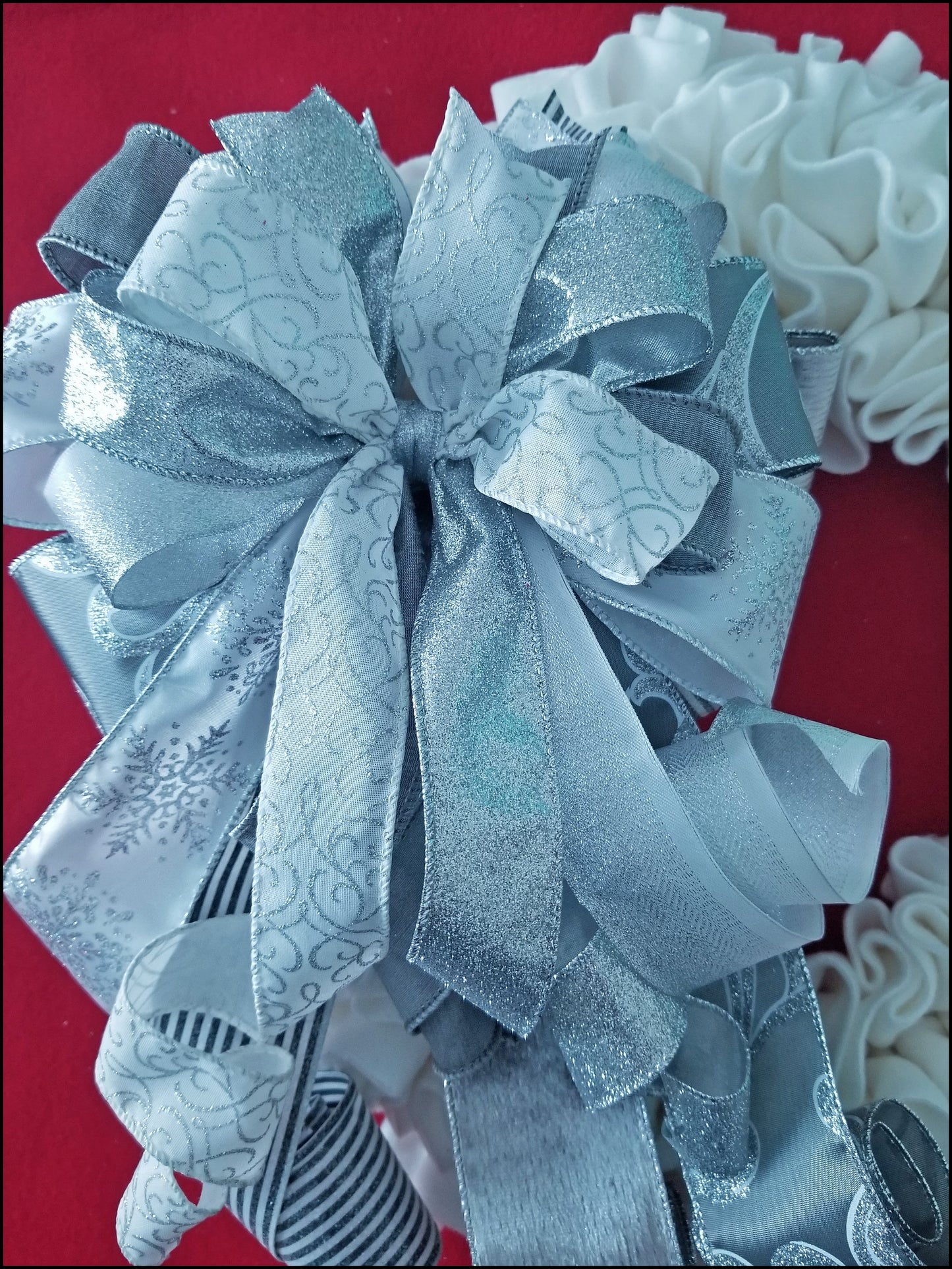 Snowflake Handmade Bow - Designer DIY