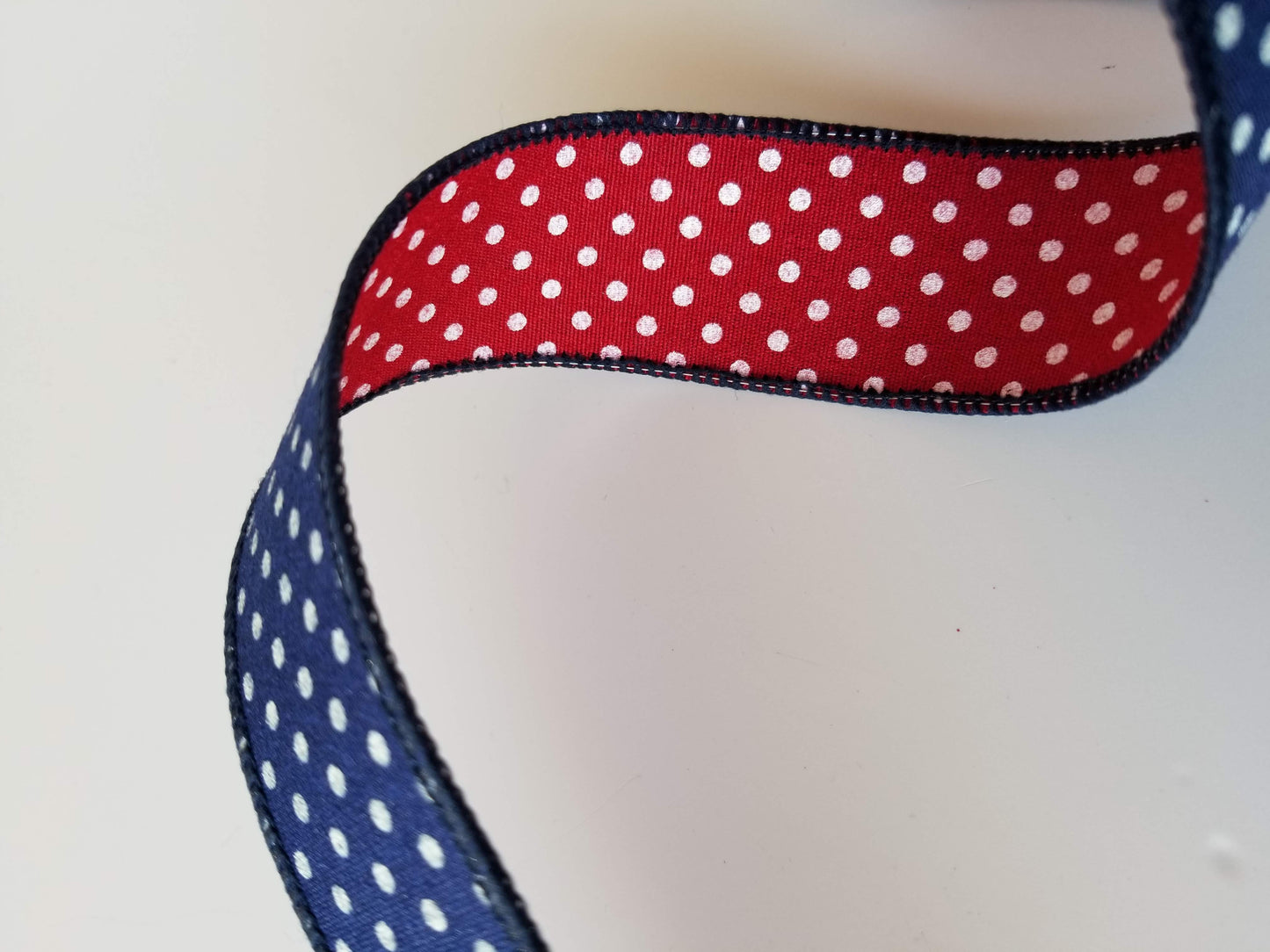 1.5" Red & Blue Double Sided DESIGNER Ribbon - Designer DIY