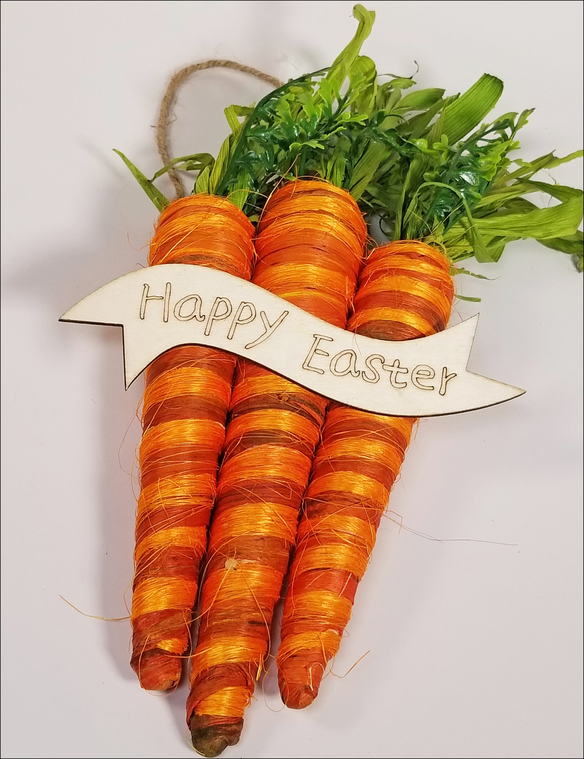Happy Easter Hanging Carrots - Designer DIY