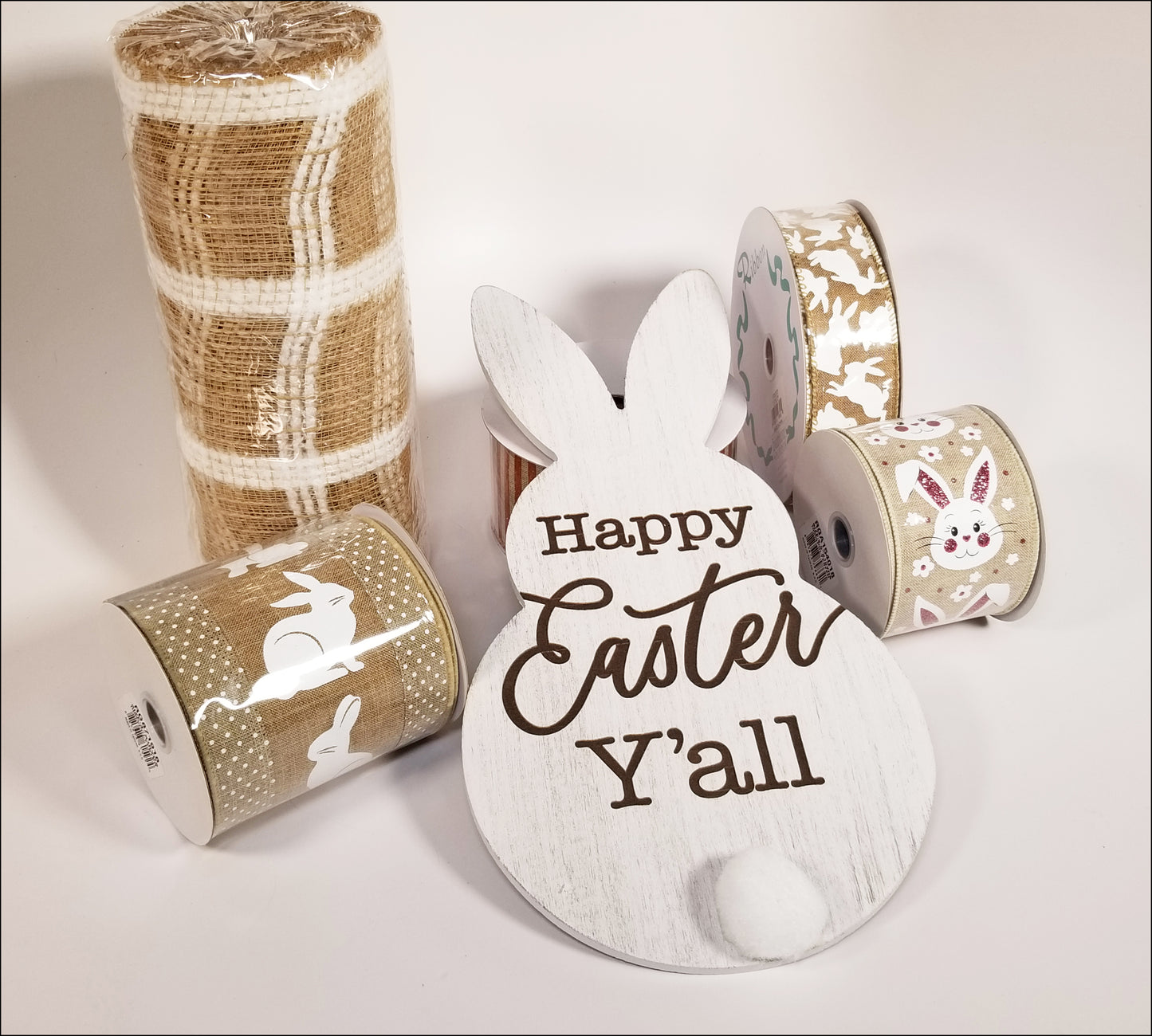 Happy Easter Y'all Bunny Sign - Designer DIY