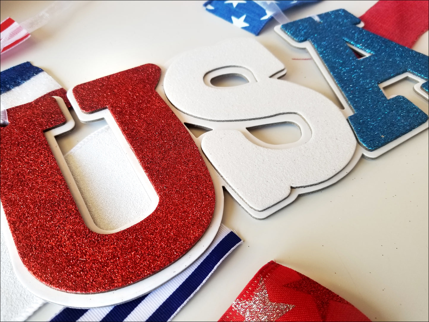 USA Glitter Sign - Designer DIY