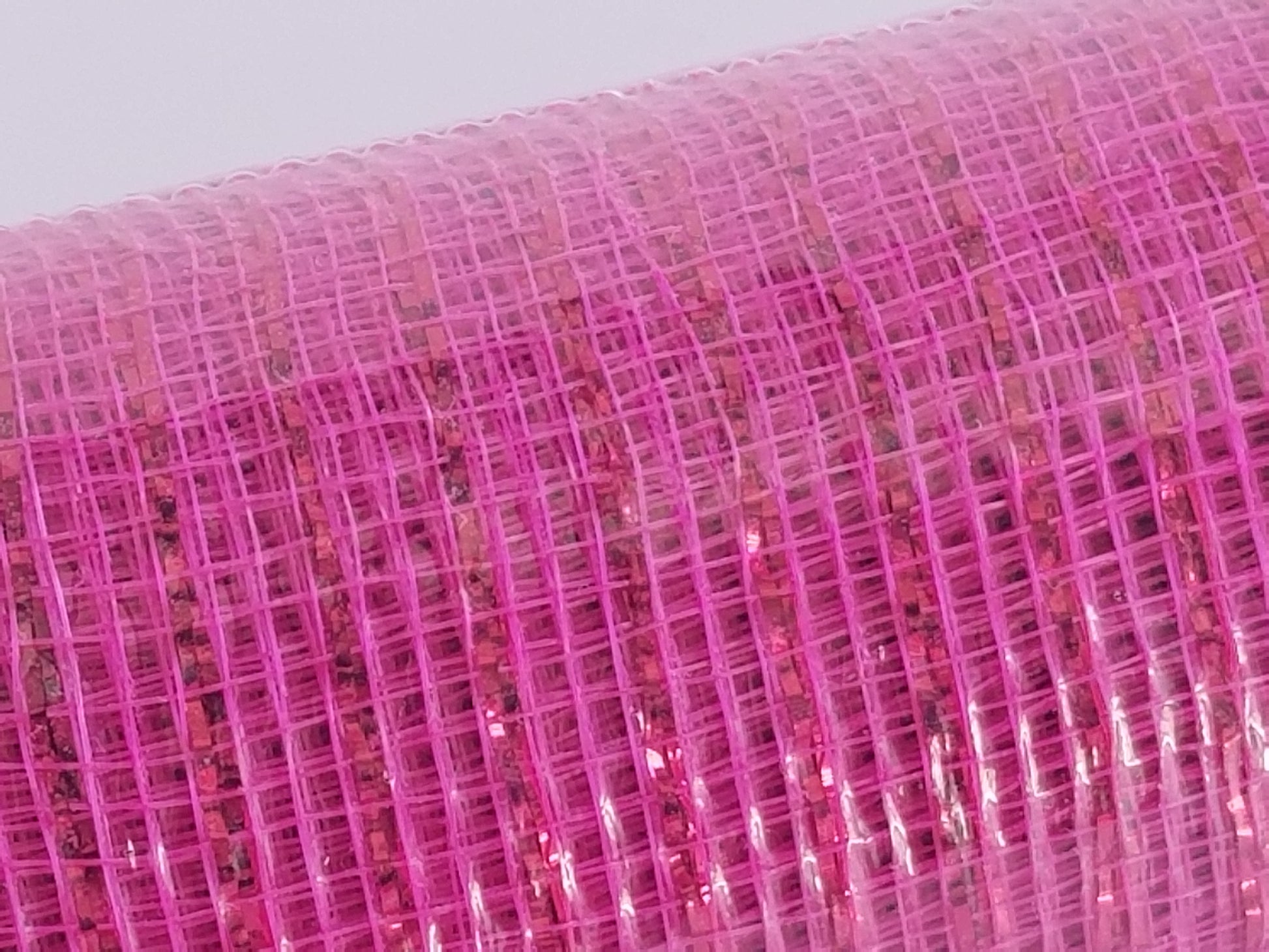 10" Pink Metallic Mesh - Designer DIY