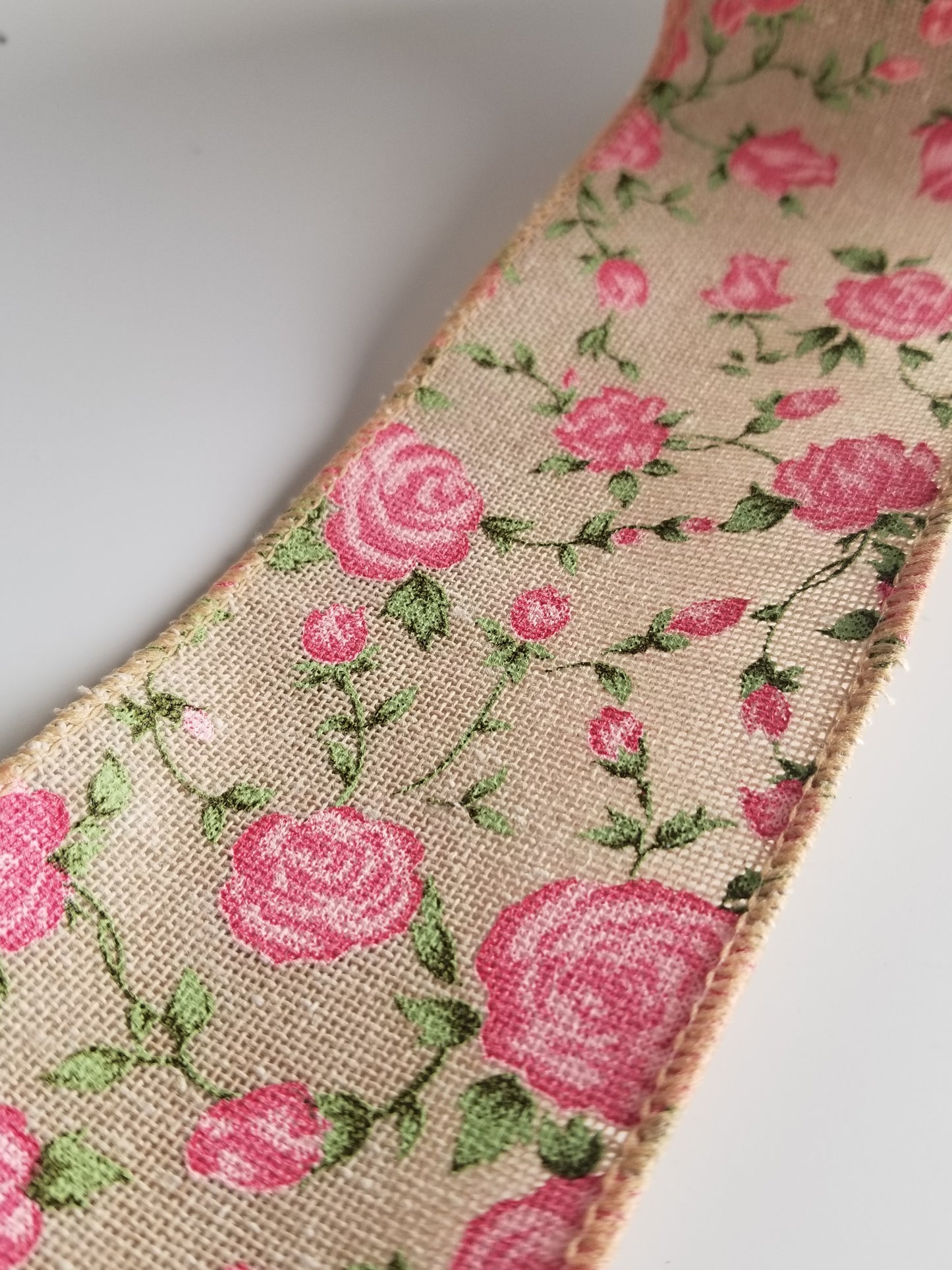 2.5" Floral Rose Ribbon - Designer DIY
