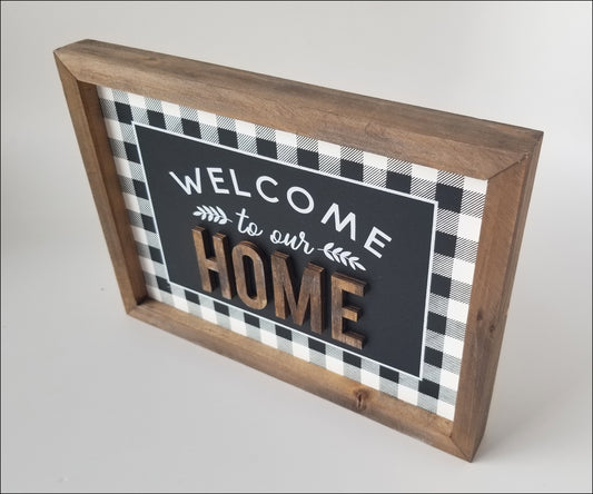 Welcome To Our Home Sign - Designer DIY