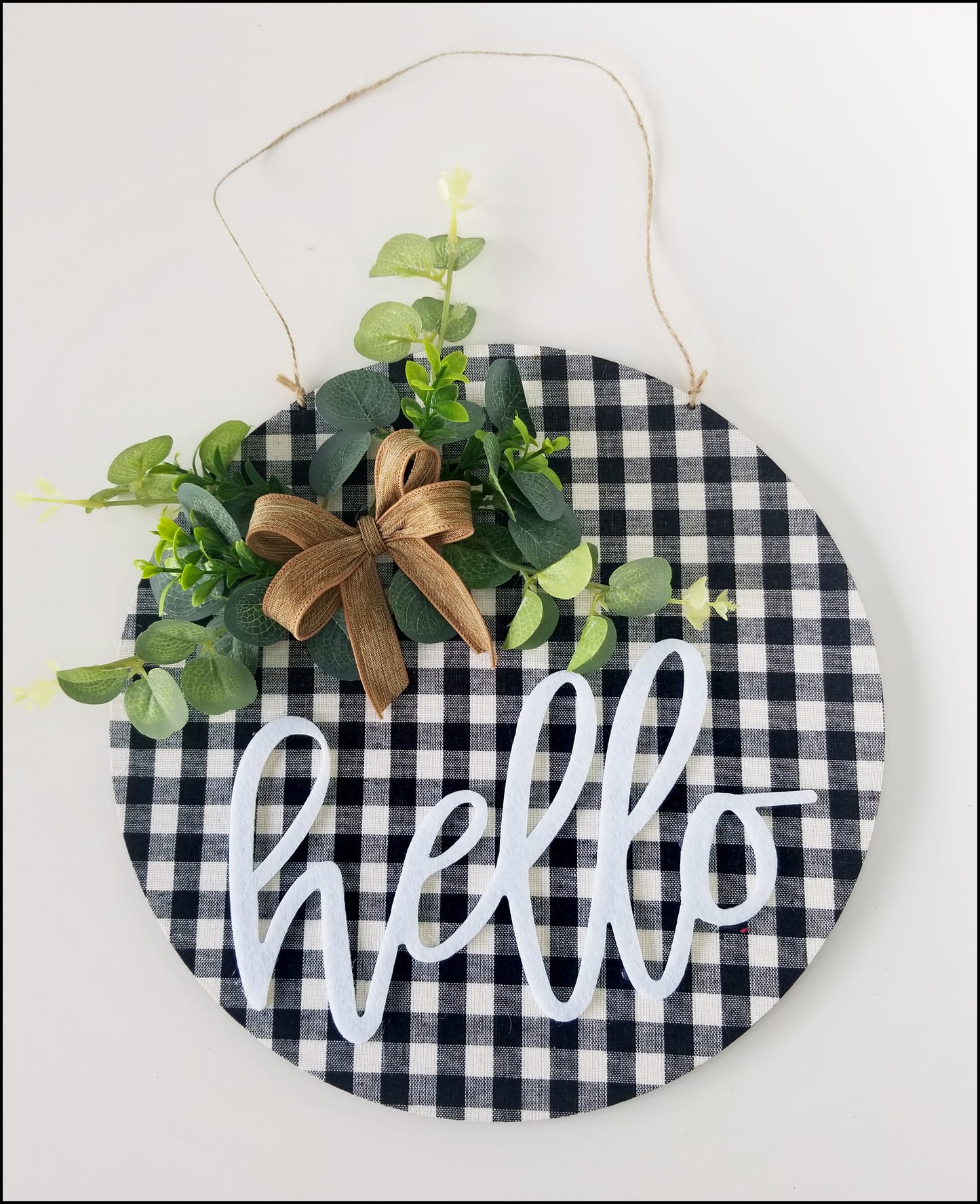 Hello Hanging Wall Decor - Designer DIY