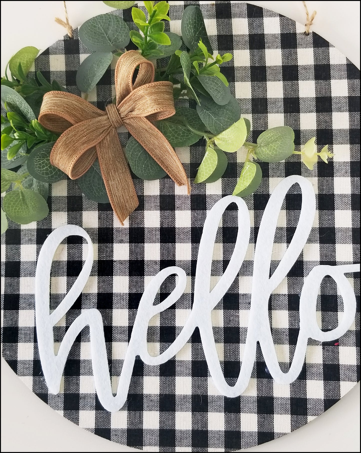 Hello Hanging Wall Decor - Designer DIY