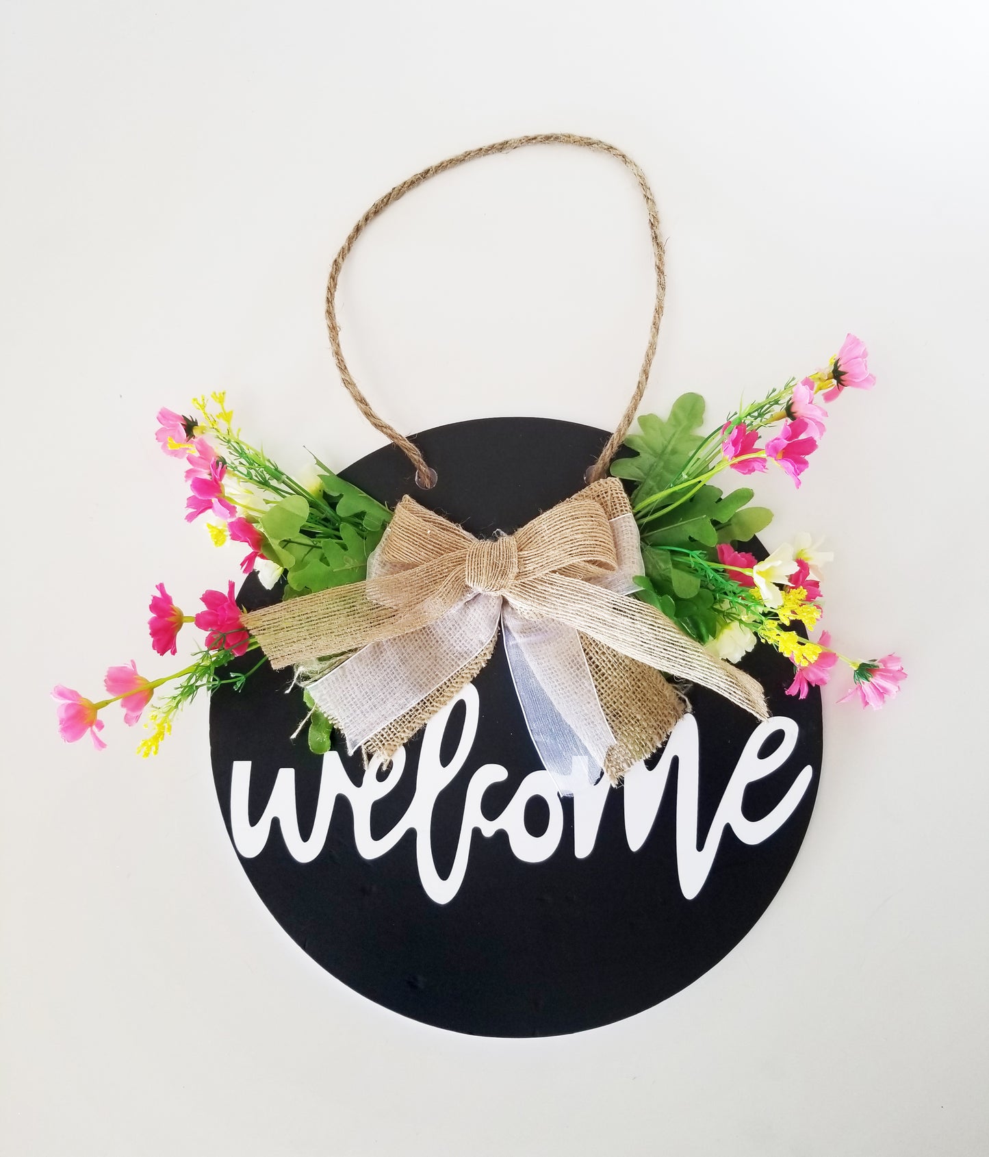 Welcome Hanging Wall Decor - Designer DIY