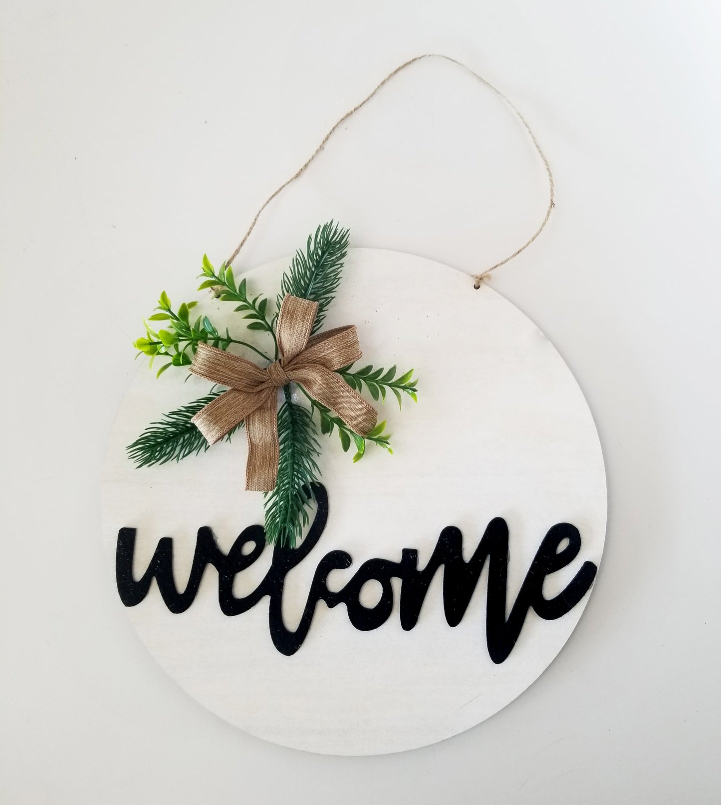 Welcome Hanging Door Decor - Designer DIY