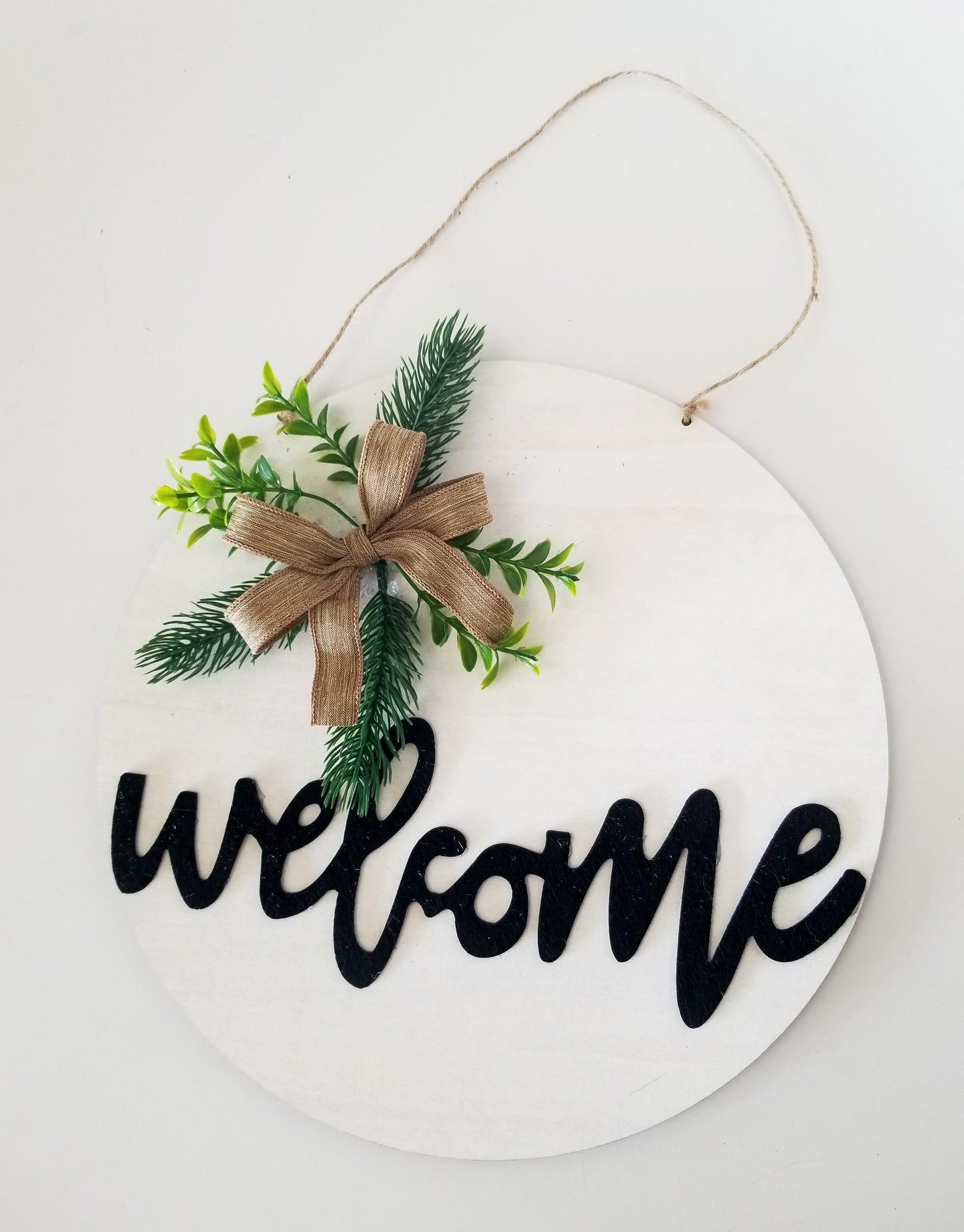 Welcome Hanging Door Decor - Designer DIY