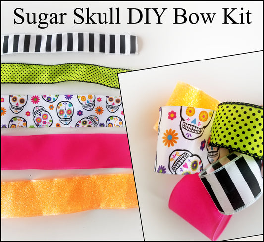 Sugar Skull DIY Bow Kit - Designer DIY