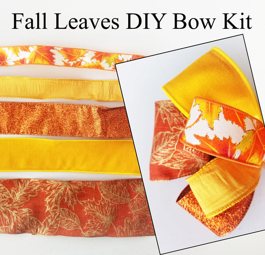 Fall Leaves DIY Bow Kit - Designer DIY