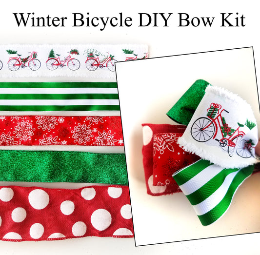 Winter Bicycle DIY Bow Kit - Designer DIY