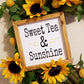 Sweet Tea & Sunshine | Sunflower Grapevine Wreath - Designer DIY