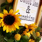 Sweet Tea & Sunshine | Sunflower Grapevine Wreath - Designer DIY