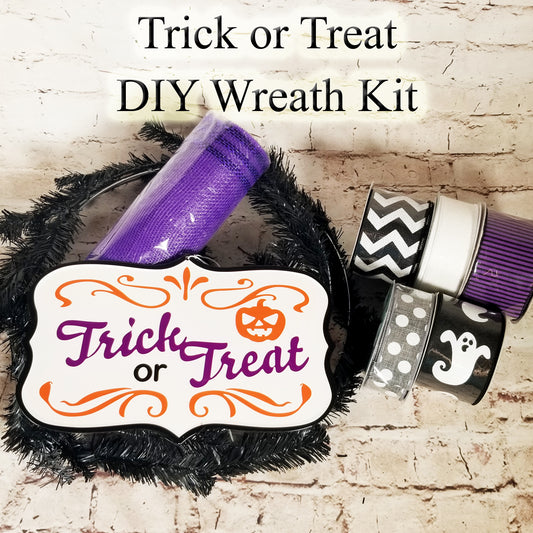 Trick or Treat DIY Wreath Kit | Class Kit - Designer DIY
