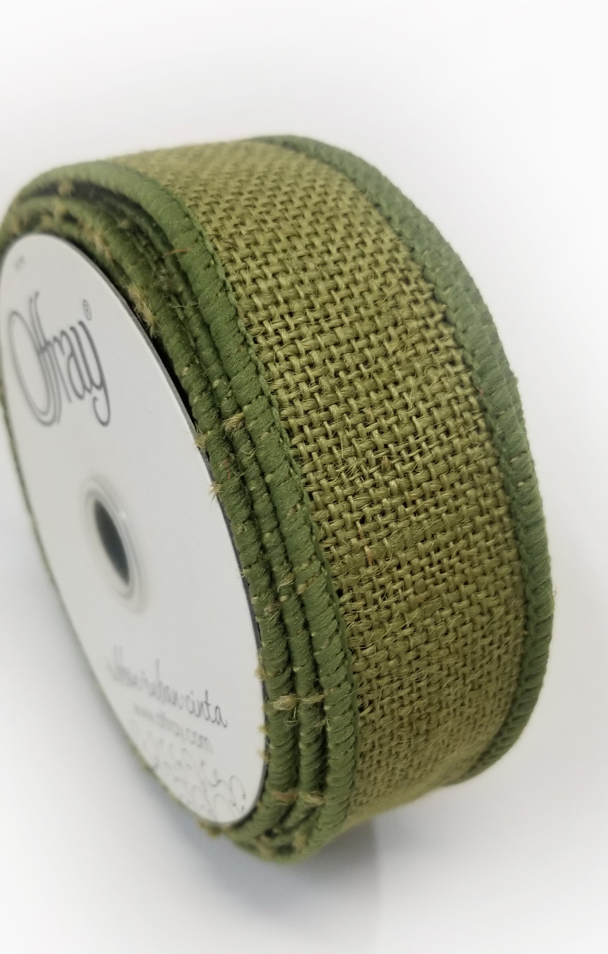 1.5" Moss Green Burlap Ribbon - Designer DIY