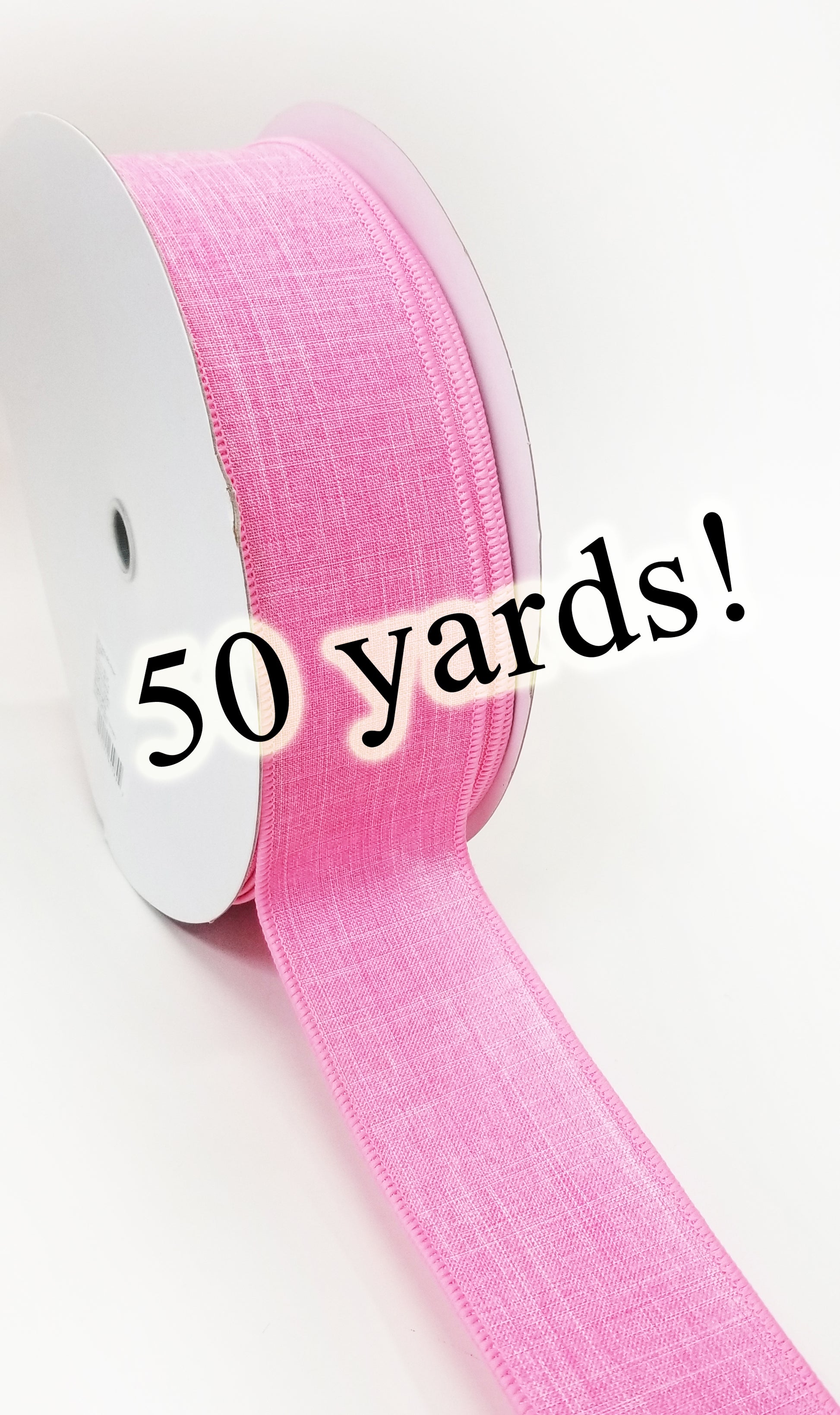 2.5" Pink Solid Ribbon | 50 Yards - Designer DIY
